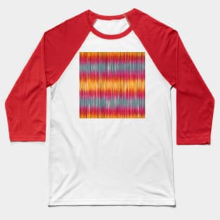 Colorful ikat tie dye pattern Baseball T-Shirt